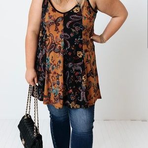 Floral shift tunic